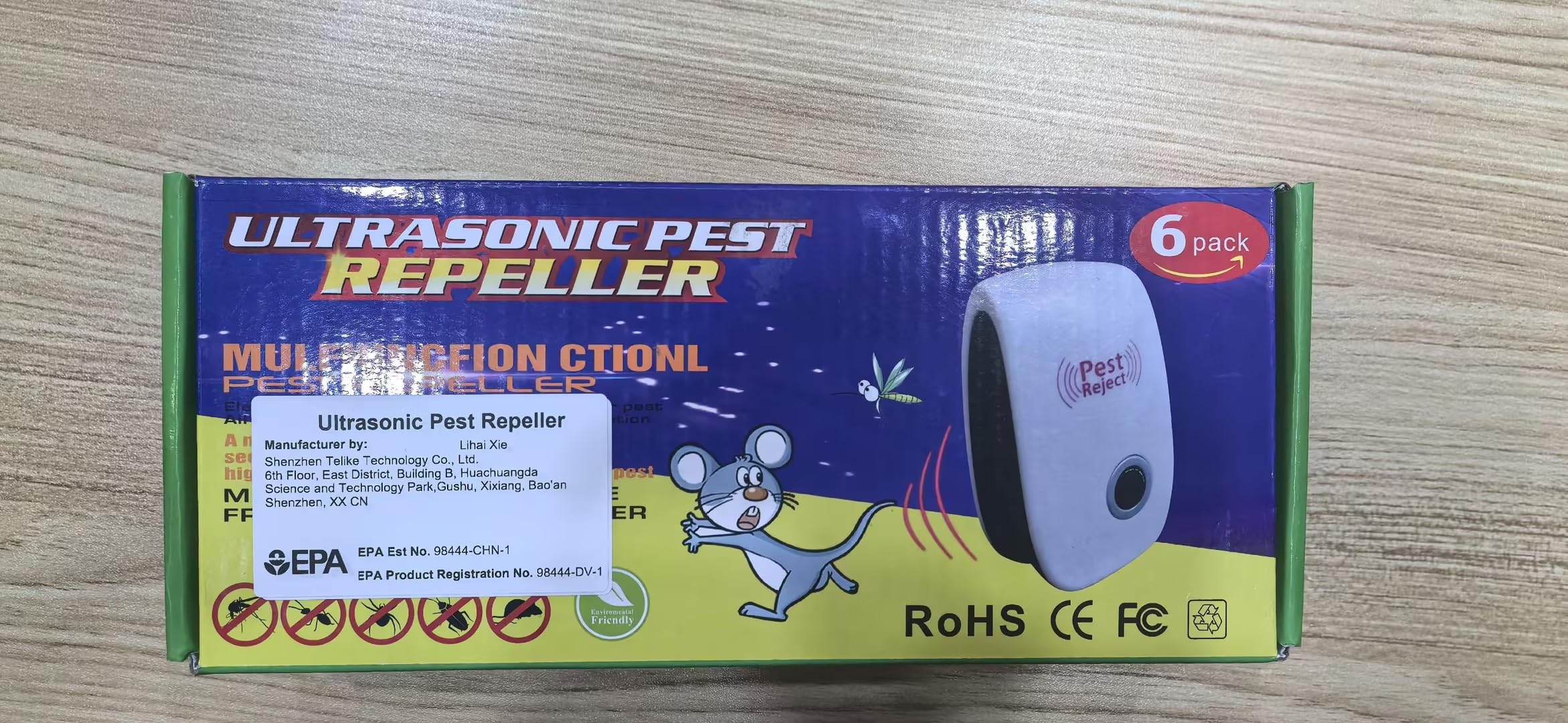 Repellente per parassiti a ultrasuoni, confezione da 10 pezzi, repellente per topi ad ultrasuoni, per insetti, scarafaggi, ragni, insetti, zanzare, parassiti per casa, garage, camper, hotel