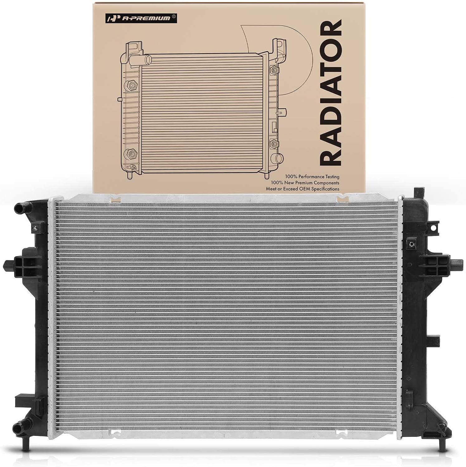 A-Premium Engine Coolant Radiator Assembly with Transmission Oil Cooler Compatible with Hyundai Kona Electric 2019-2023 & Kia Niro EV 2019-2022, Replace# 25310K4010