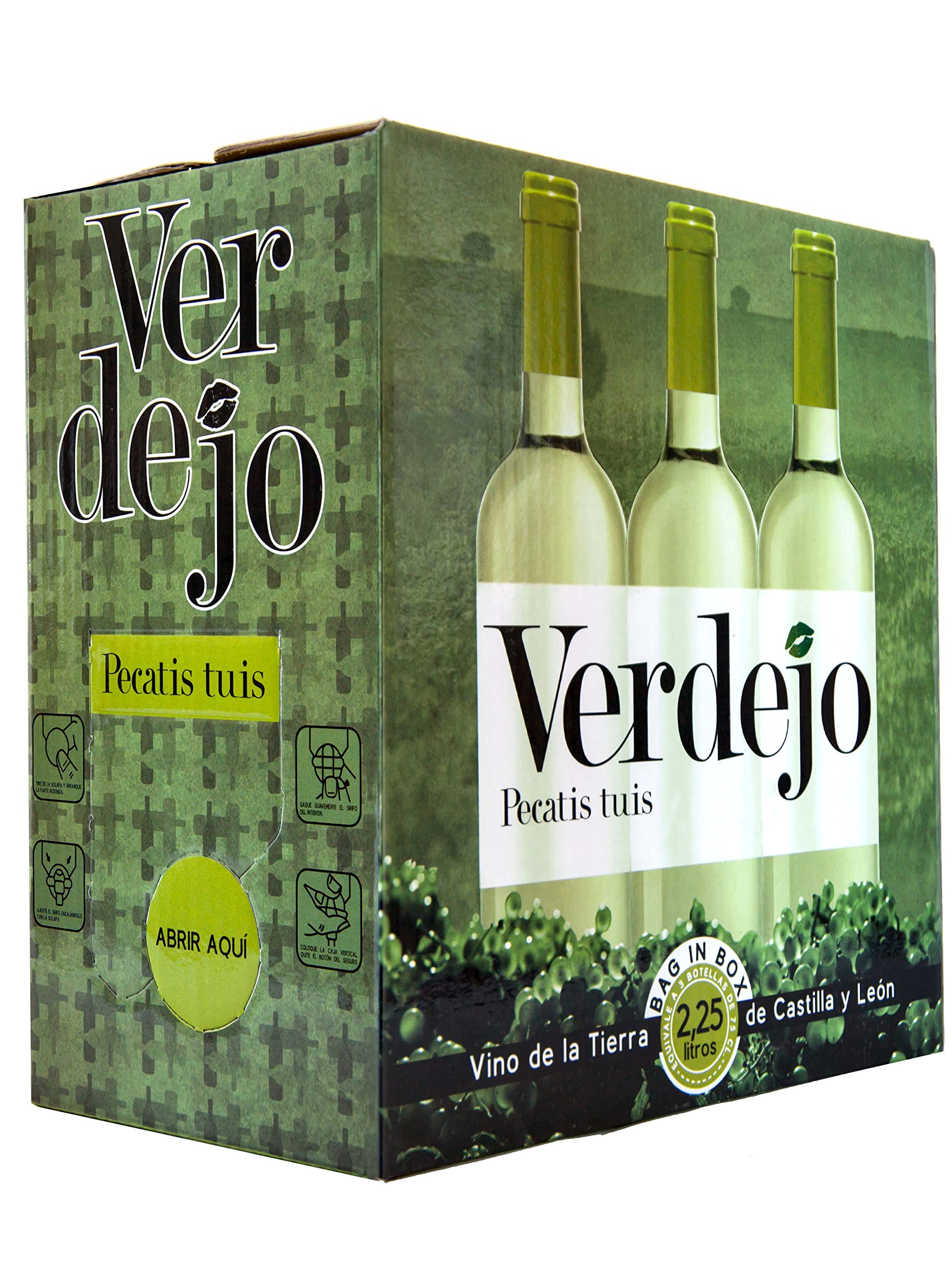 Pecatis Tuis Verdejo - Vino blanco Bag in Box (6 BIB x 2,25l)