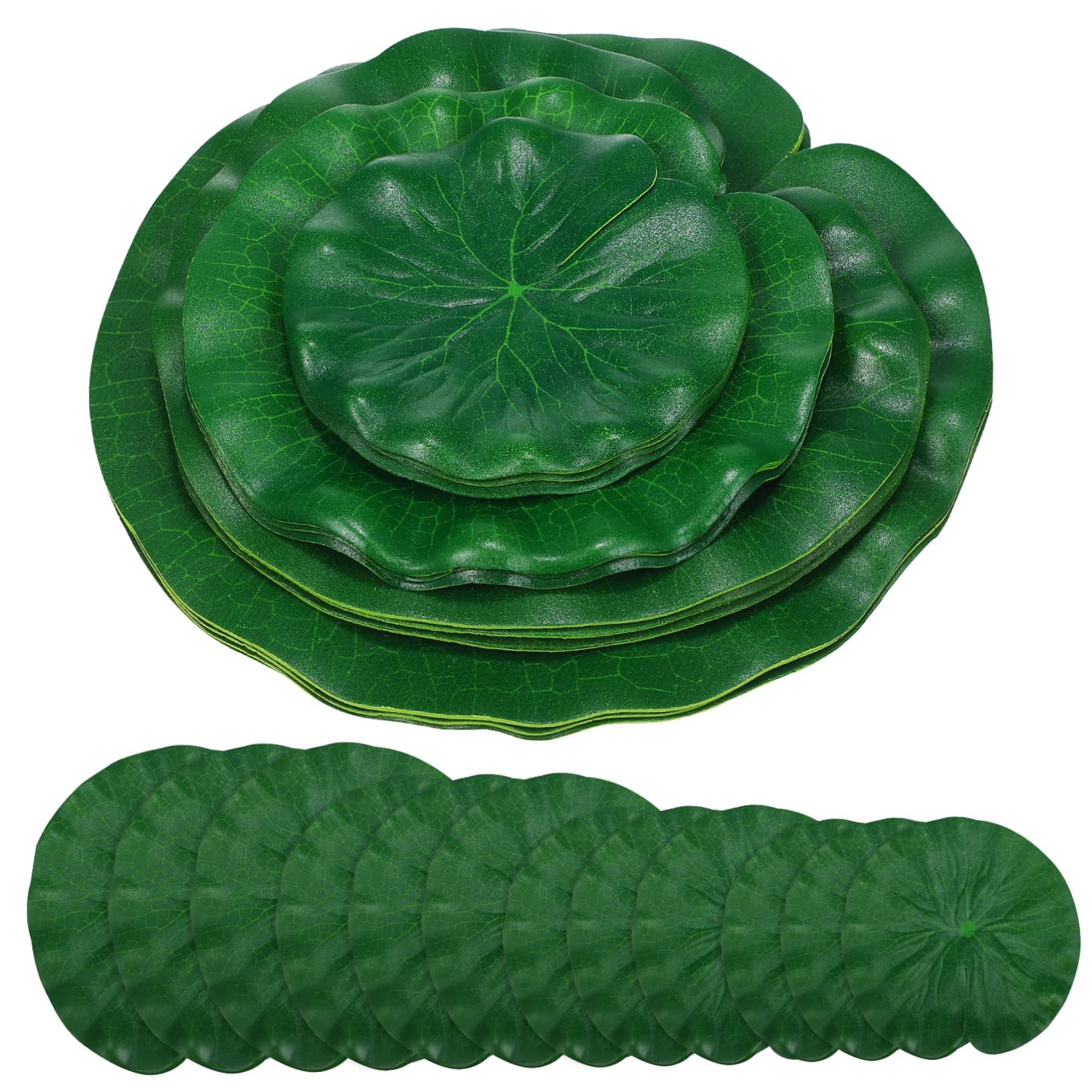 YARNOW 16 Pcs Simulated Lotus Leaf Wedding Decorations Wedding Ornament Artificial Lotus Leaves Garden Pond Decoration Artificial Plants Lotus Leaf Ornament Plants for Fish Tank Aquarium