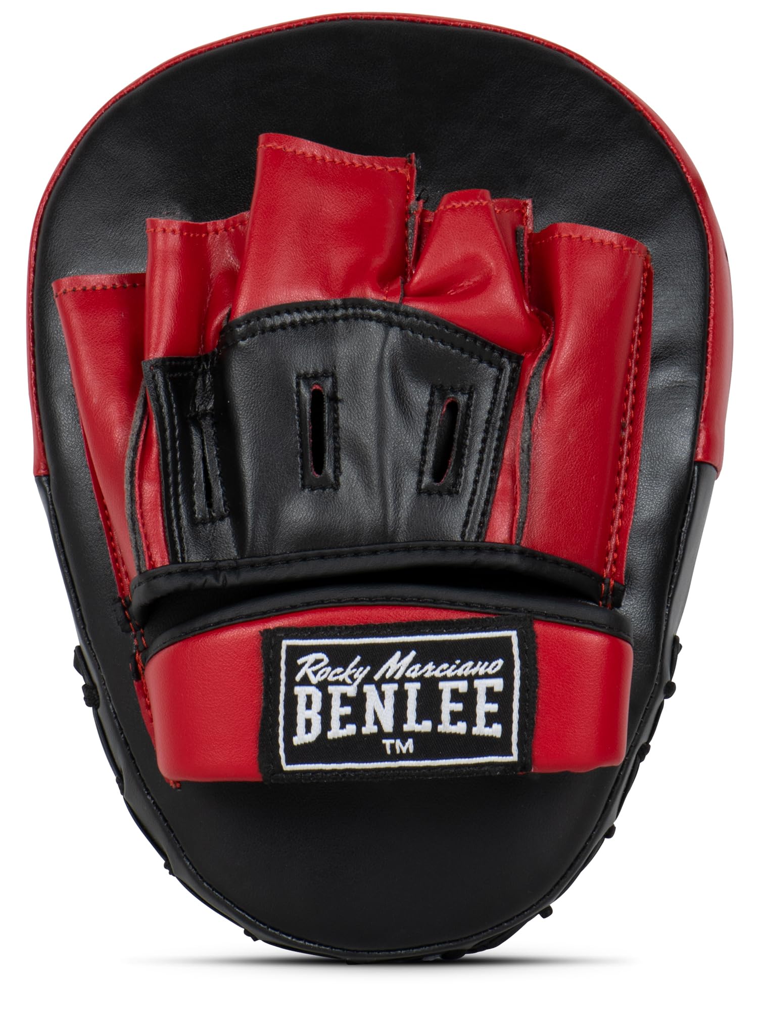 BenLee Punch Mittens Faux Leather Dewey One Size Black/Red