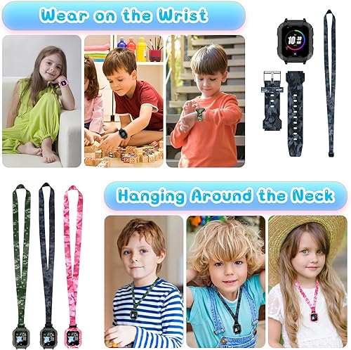 Miniatura 7 de Reloj inteligente para niños  Reloj 4G llamadas telefónicas y mensajes de texto  Reloj rastreador GPS y tarjeta SIM para niños  Alternativa de