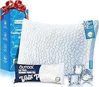 Vista 11 de QUTOOL Almohadas refrescantes mejoradas para dormir, almohadas de espuma viscoelástica trituradas CertiPUR-US tamaño Queen, juego de 2 para personas