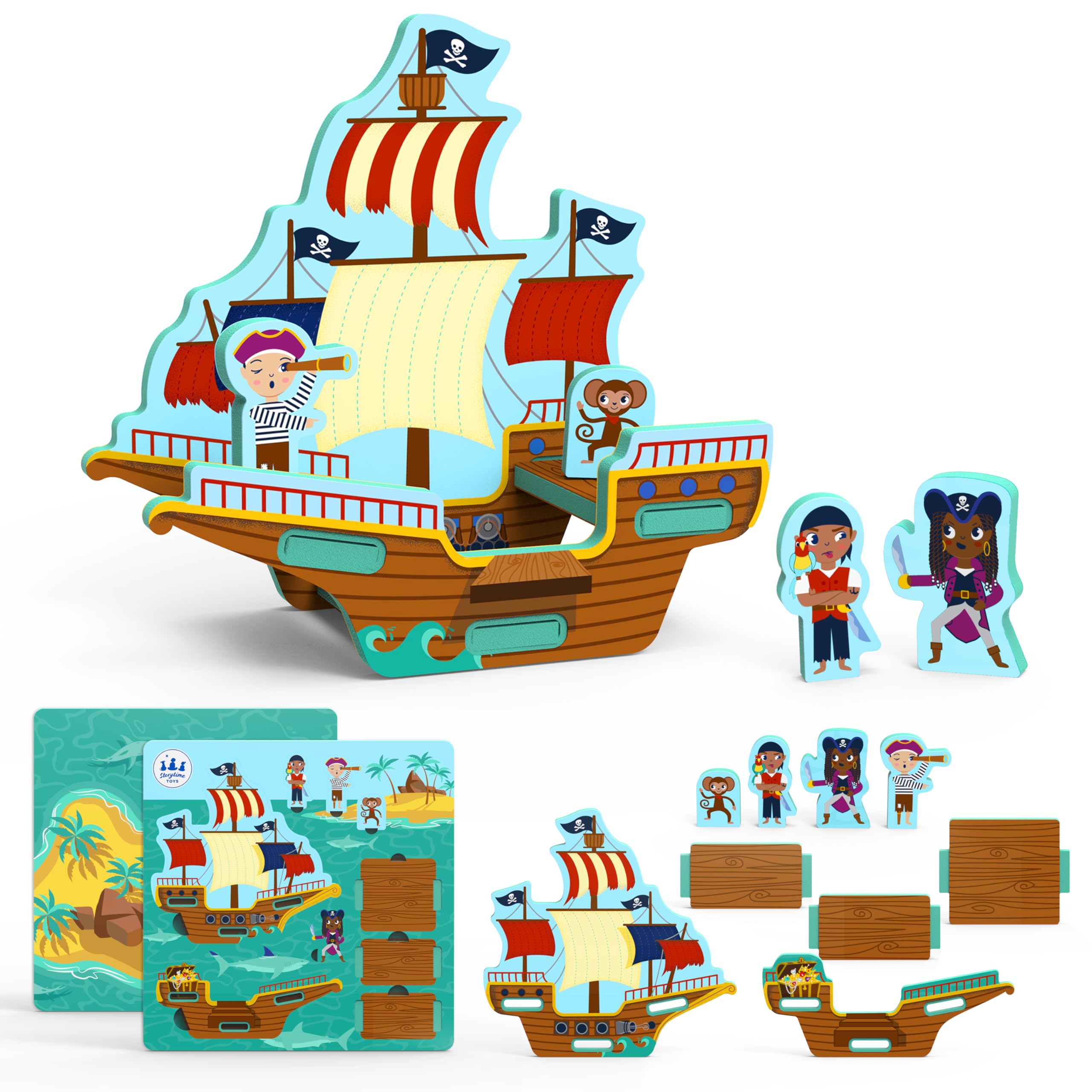 STORYTIME TOYS Pirate Ship Play Puzzle