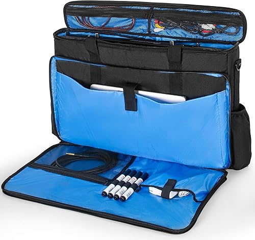 Miniatura 6 de AKOZLIN Bolsa de viaje acolchada con controlador de viaje 23 "× 3.54 × 14.2" apto para Pioneer DDJ SR SR2 RR Denon MC4000 Numark NVII DJ mezclador