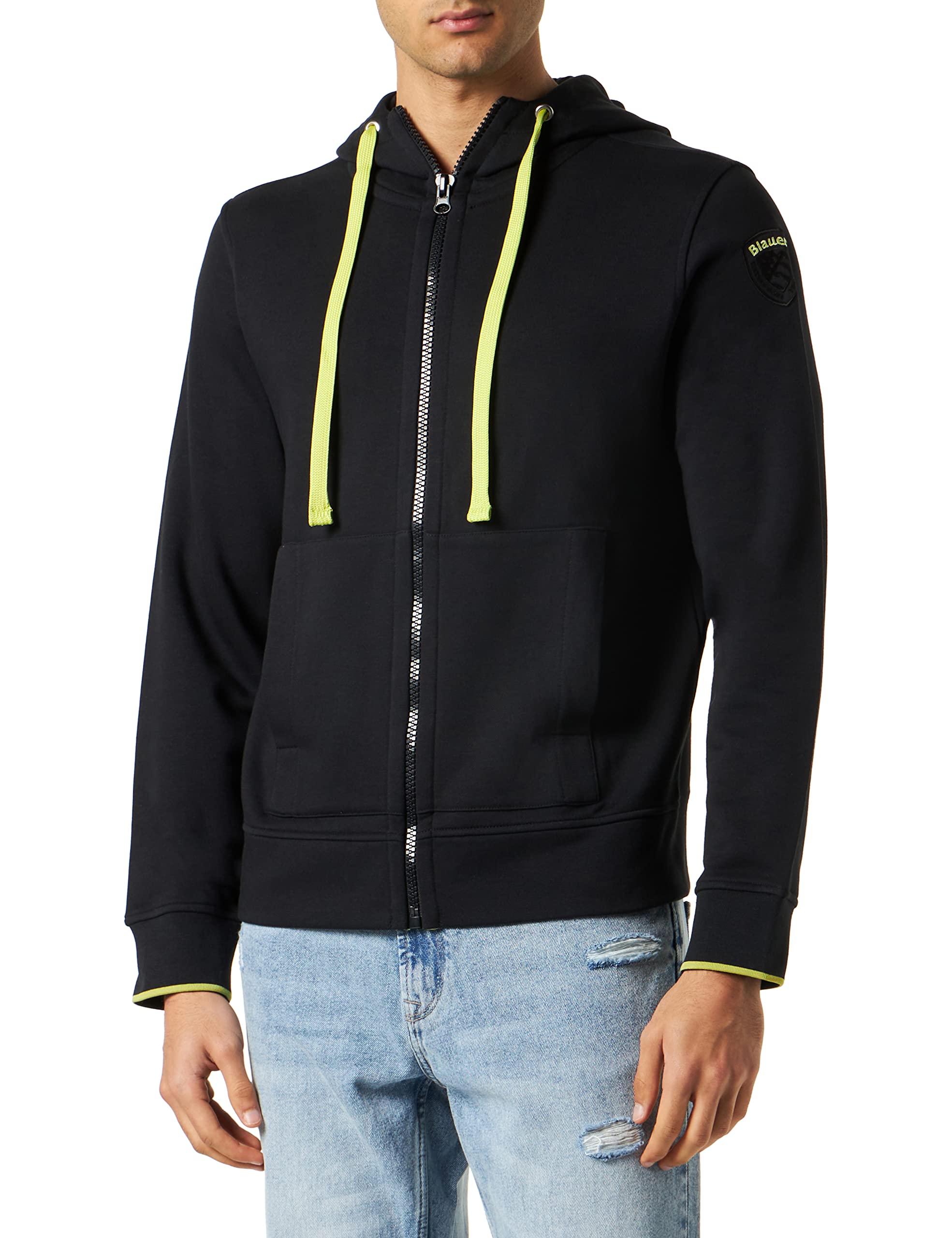 Blauer Sweat Ouvert pour Vos Week-ends et Sorties Décontractées - 6