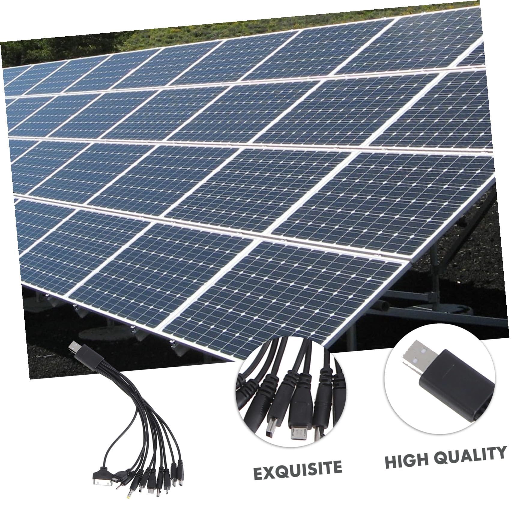 Pannello Solare 200w Monocristallino Nero per Esterno | 98% Resa, Adatto a Campeggio e Viaggio, Kit di Ricarica per Uso All'aperto