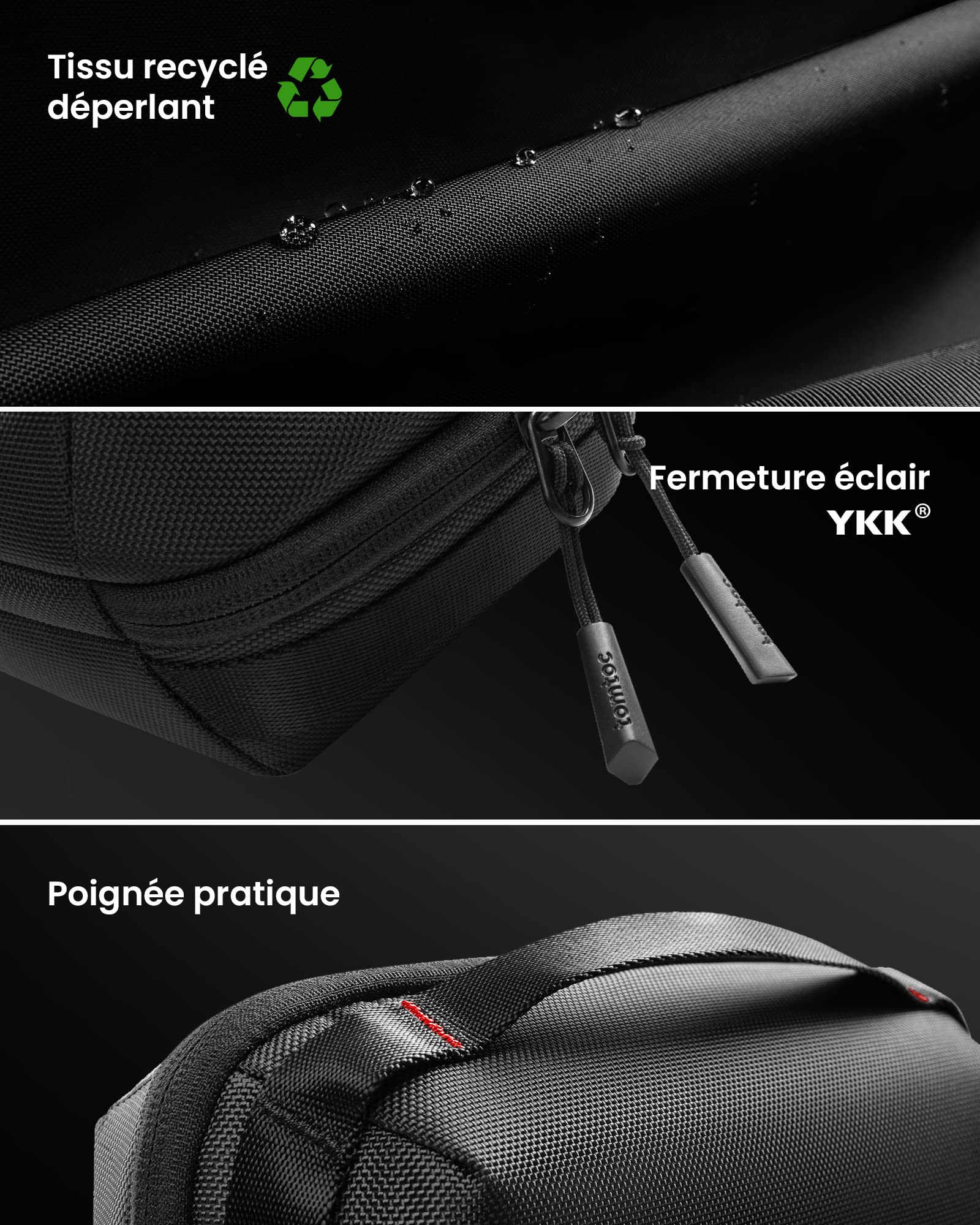 Tomtoc Tech Organizer Bag pour Accessoires Électroniques Adaptateur MacBook