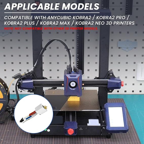 3D Printer Hotend Kit 0.4mm Nozzle Sock for Kobra2, Print Block Extruder