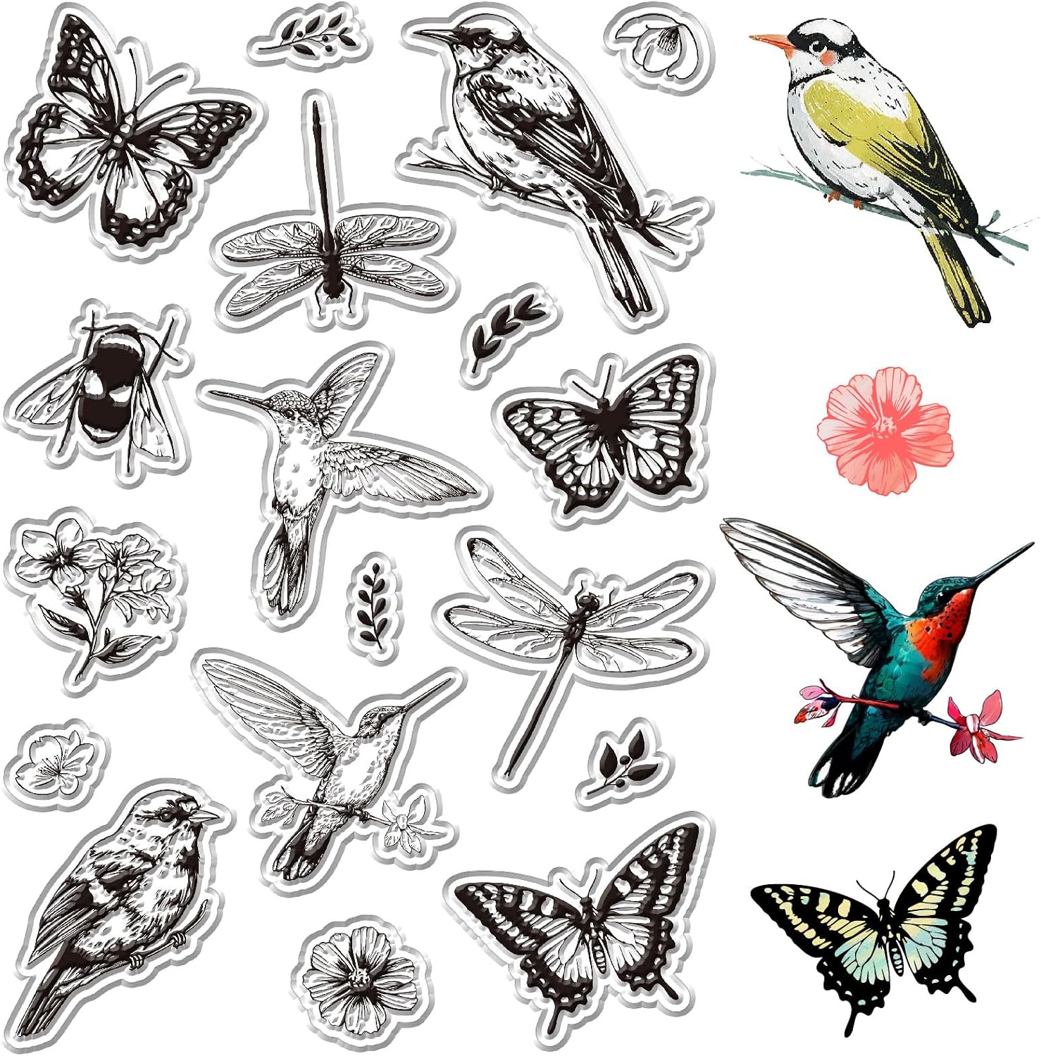 CRASPIRE Water Bubble Stamps Background Clear Stamp Summer Sea Bubbles Circle Dots Silicone Transparent Rubber Reusable Postmark Stamps Seal for Journaling DIY Craft Scrapbooking Card Making Supplies