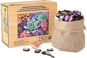 Buffalo Games Whimsical Succulent Wood Jigsaw Puzzle