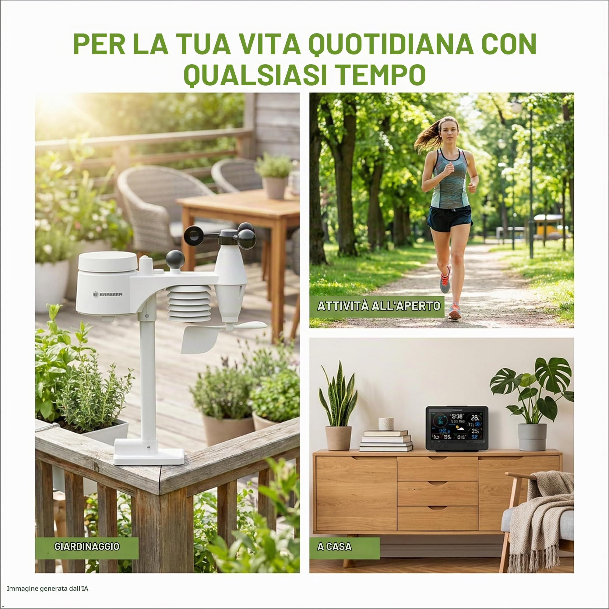 Bresser Bise Stazione meteo professionale Wifi con sensore 8 in 1
