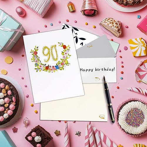 Vista 24 de GREETING ART Tarjeta de cumpleaños número 85 para mamá papá, tarjeta de cumpleaños de 85 años, regalo para amigos, papá, mamá, marido, esposa