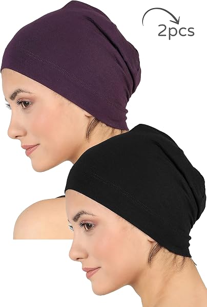 Deresina Bonnet Chimio en Bambou pour Femmes et Hommes – Ultra-Doux et Respirant, Ideal pour l Alopecie et la Perte de Cheveux, Jour et Nuit, Alternative a la Perruque - 2