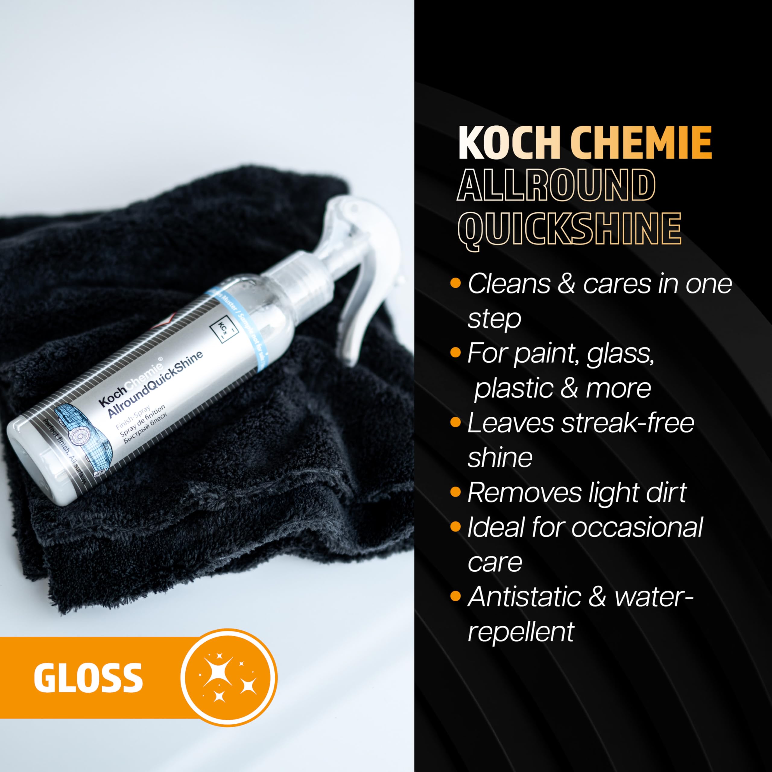 Koch Chemie - Juego de limpieza para coche (cubo de 20 l, tapa + inserto Grit Guard + champú Nano Magic + Insect&DirtRemover + Espuma de nieve suave + Allround Quick Shine | Paño de secado + guante de