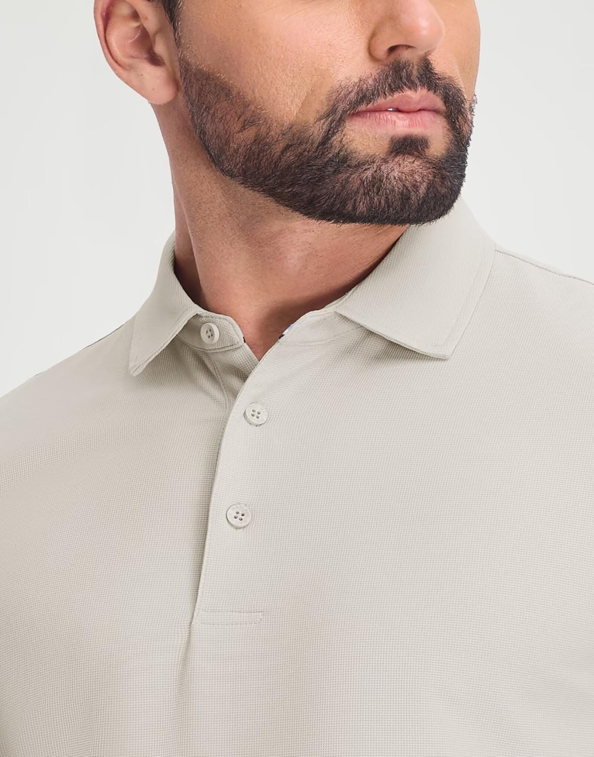 M MAELREG Golf Shirts for Men Dry Fit Waffle Textured Collared Short Sleeve Moisture Wicking Casual Sports Mens Polo Shirts