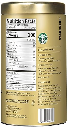 Miniatura 2 de Cacao caliente Starbucks clásico, 30onzas