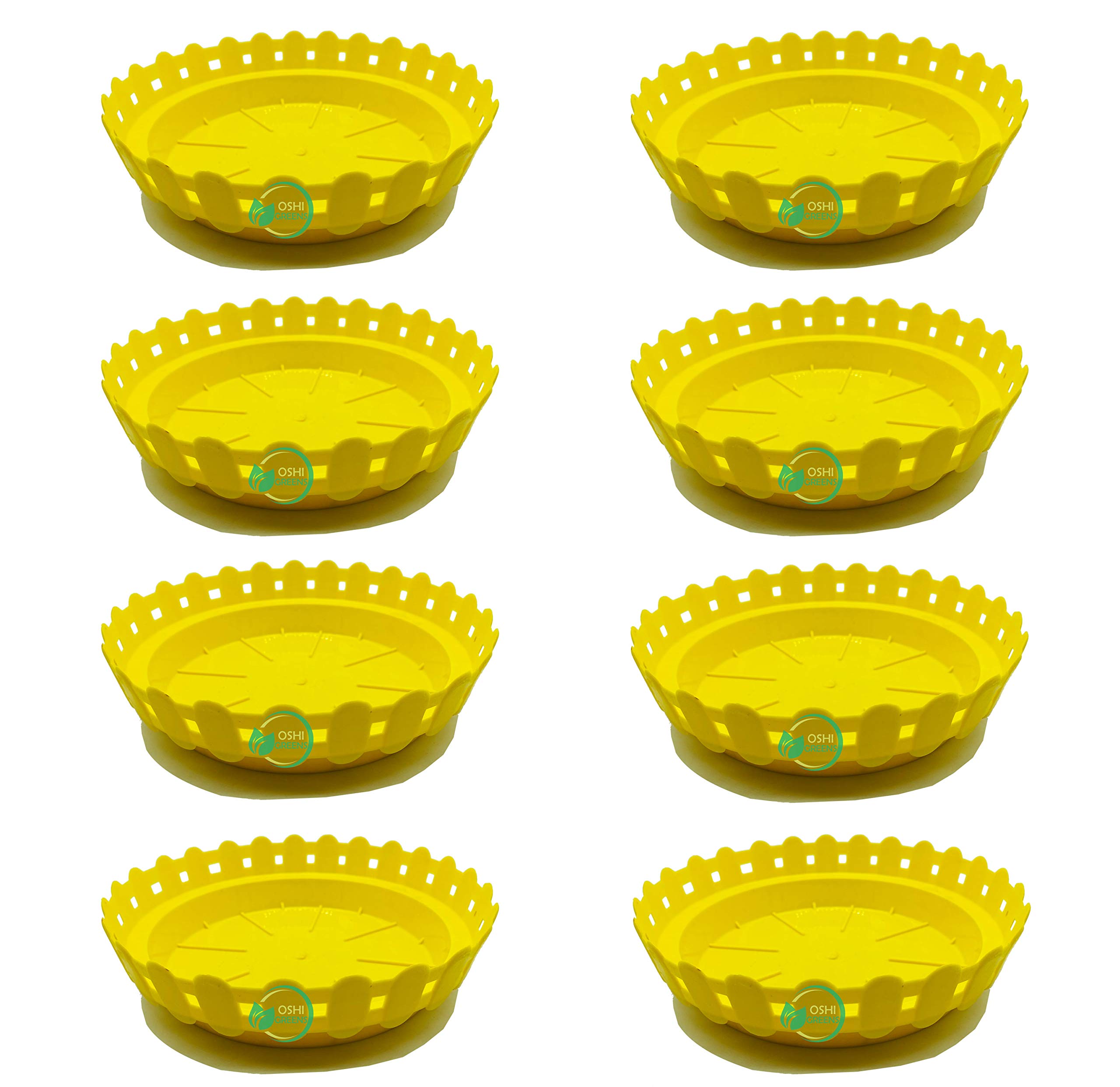 OSHIGREENS Plant Saucer 8 Pack of Clear Plastic Saucers Drip Trays 4 inch Flower Pot Tray for Indoors & Outdoor Plants or Planter pots. (B08XVRBT85) Amazon Price History, Amazon Price Tracker