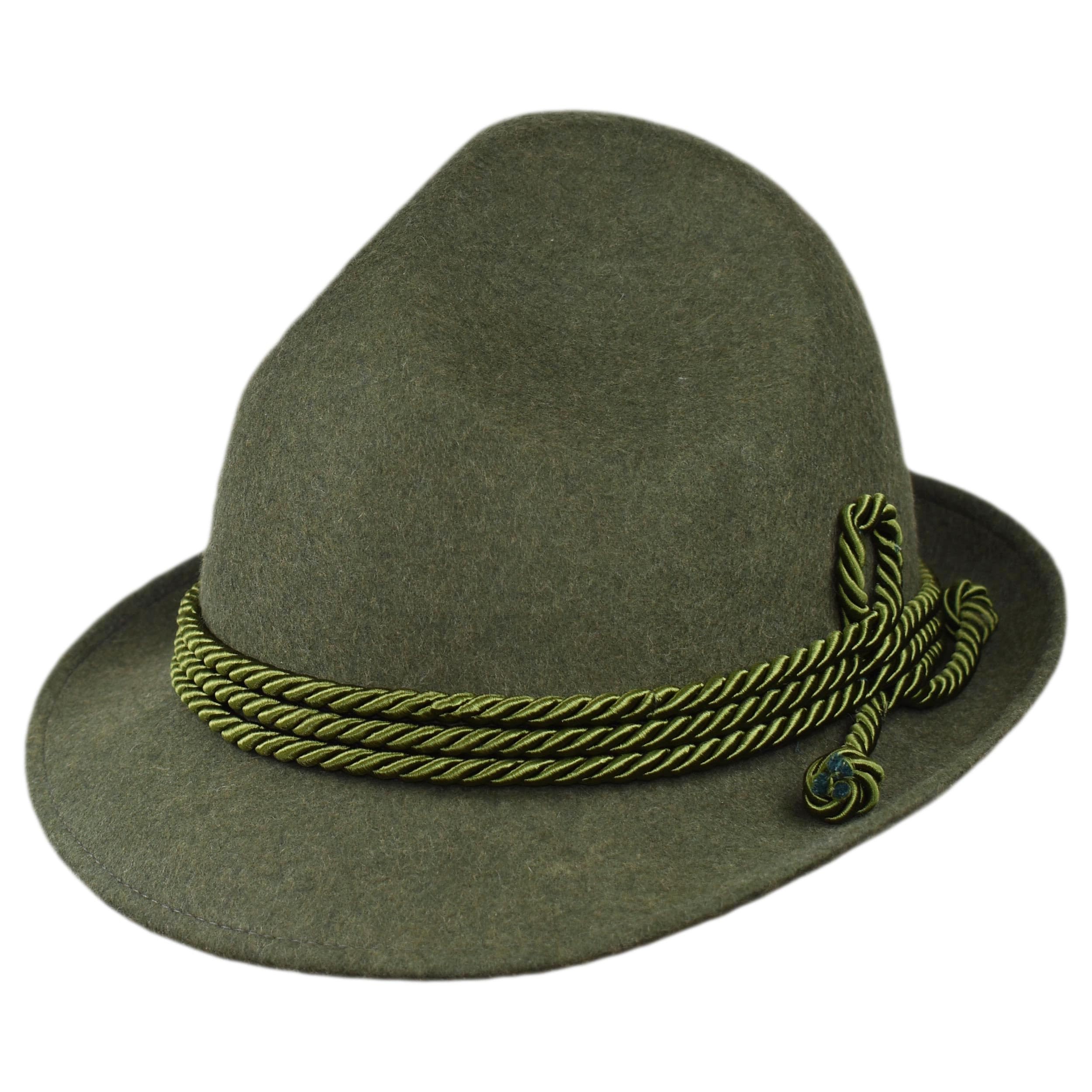 Melegari Cappello Tirolese da Montagna | Dreispitz Innsbruck | Cappello da Pastore | Contadino e Cacciatore | Loden Hut | Cappello Tradizionale