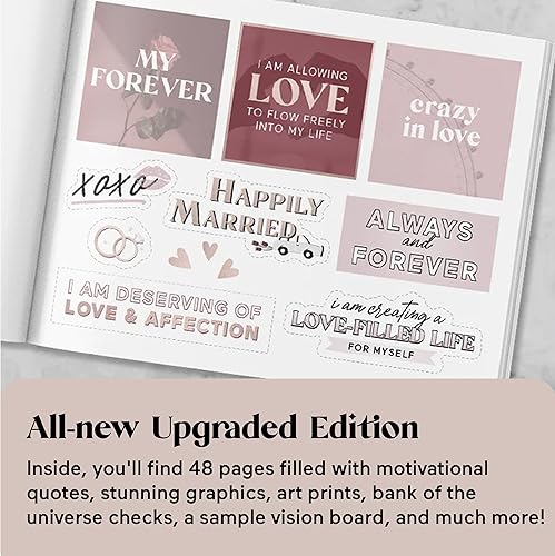 Miniatura 8 de Lovet Planners Vision Board - Libro gráfico para manifiesta tus sueños con impresionantes imágenes, imágenes prediseñadas y gráficos para tu libro