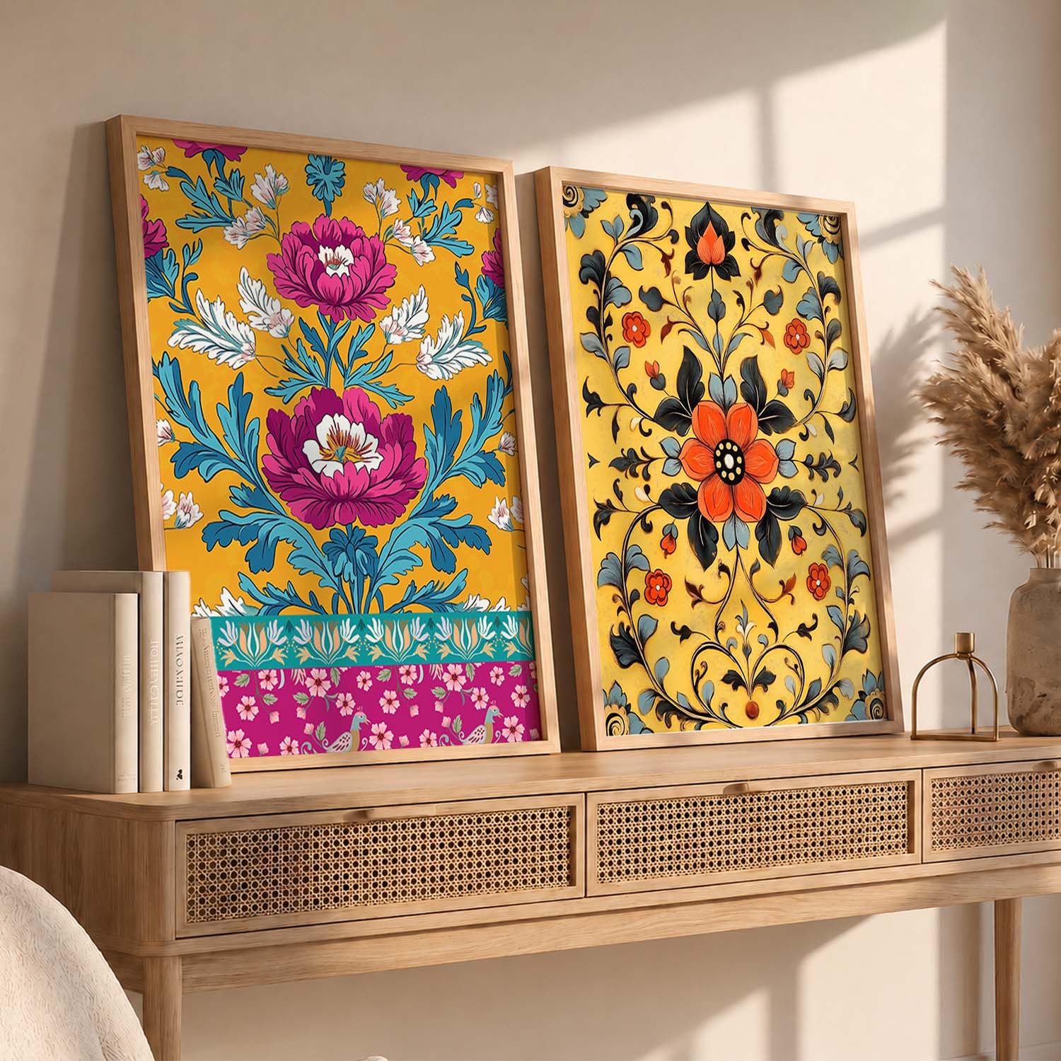 Madhubani Wall Art Paintings - Indian Home Decor -1