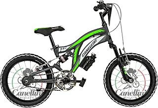 BICICLETTE CANELLINI Bicicleta infantil de Suspensión completa 16 Colorado – Ruedas de 16 pulgadas