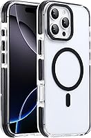 Vista 45 de Funda magnética para iPhone Air con protector de lente de cámara, protección grado militar de 10 pies, compatible con funda MagSafe Slim para iPhone