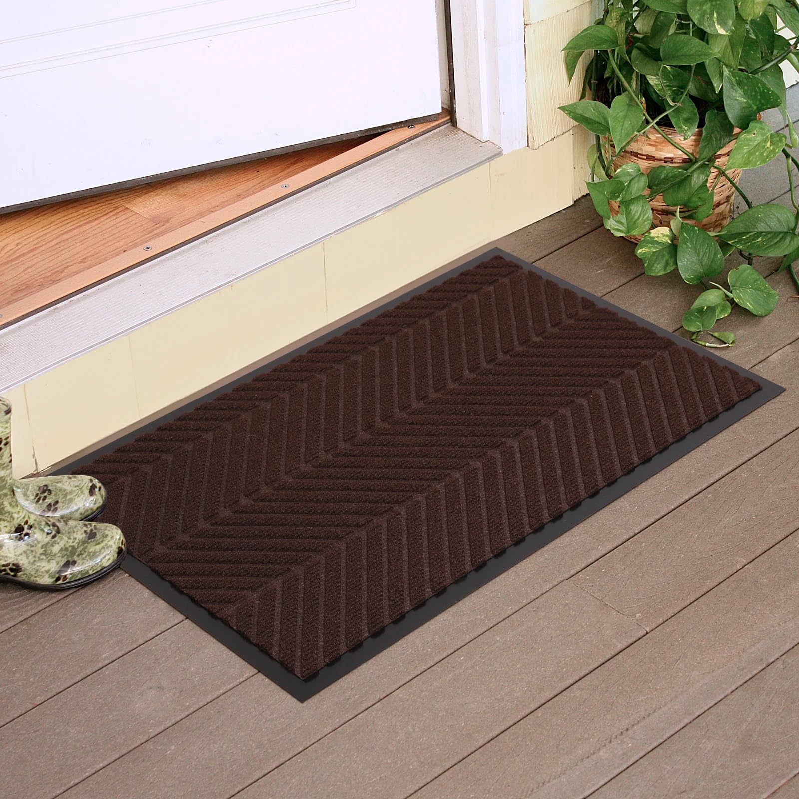3′x5′ Heavy Duty Front Door Mat Indoor Outdoor Entrance, Non-Slip Entry Rug — Amazon image 17