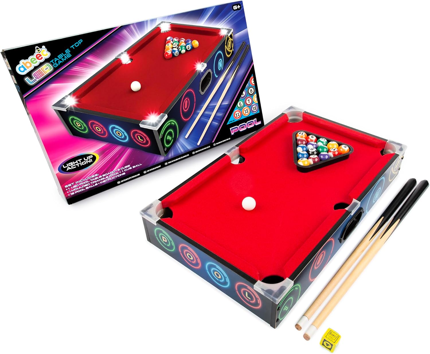 abeec Table Top Pool Table Family Fun Mini Pool Table With Pool