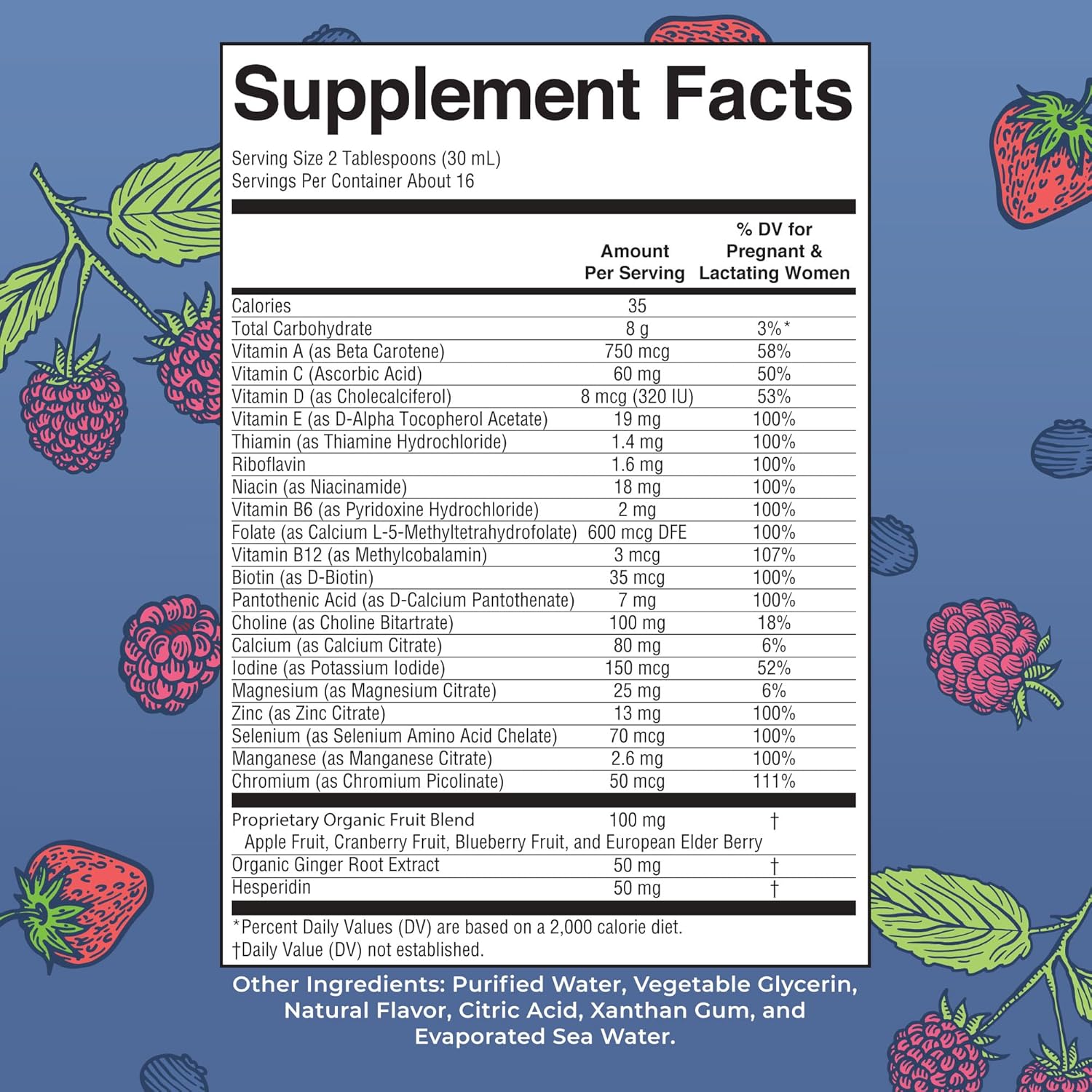 MARYRUTH'S Postnatal & Prenatal Vitamins for Women | Sugar Free | Womens Multivitamin for Pre-Conception, Pregnancy & Nursing | Ginger | Selenium | Folate | Vegan | Non-GMO | Gluten Free | 16 oz - Image 2