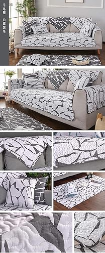 Miniatura 2 de Protectores de sofá resistentes a las manchas,Fundas de sofá de impresión de área de descanso,Funda de sofá de tela de algodón de 2345