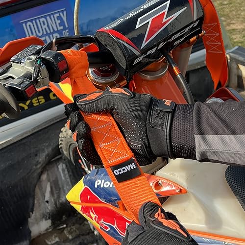 Miniatura 6 de 8PK correas de amarre para motocicleta, de 1.6 x 17 pulgadas, 12000 libras, resistencia a la rotura, bucles de amarre resistentes para asegurar