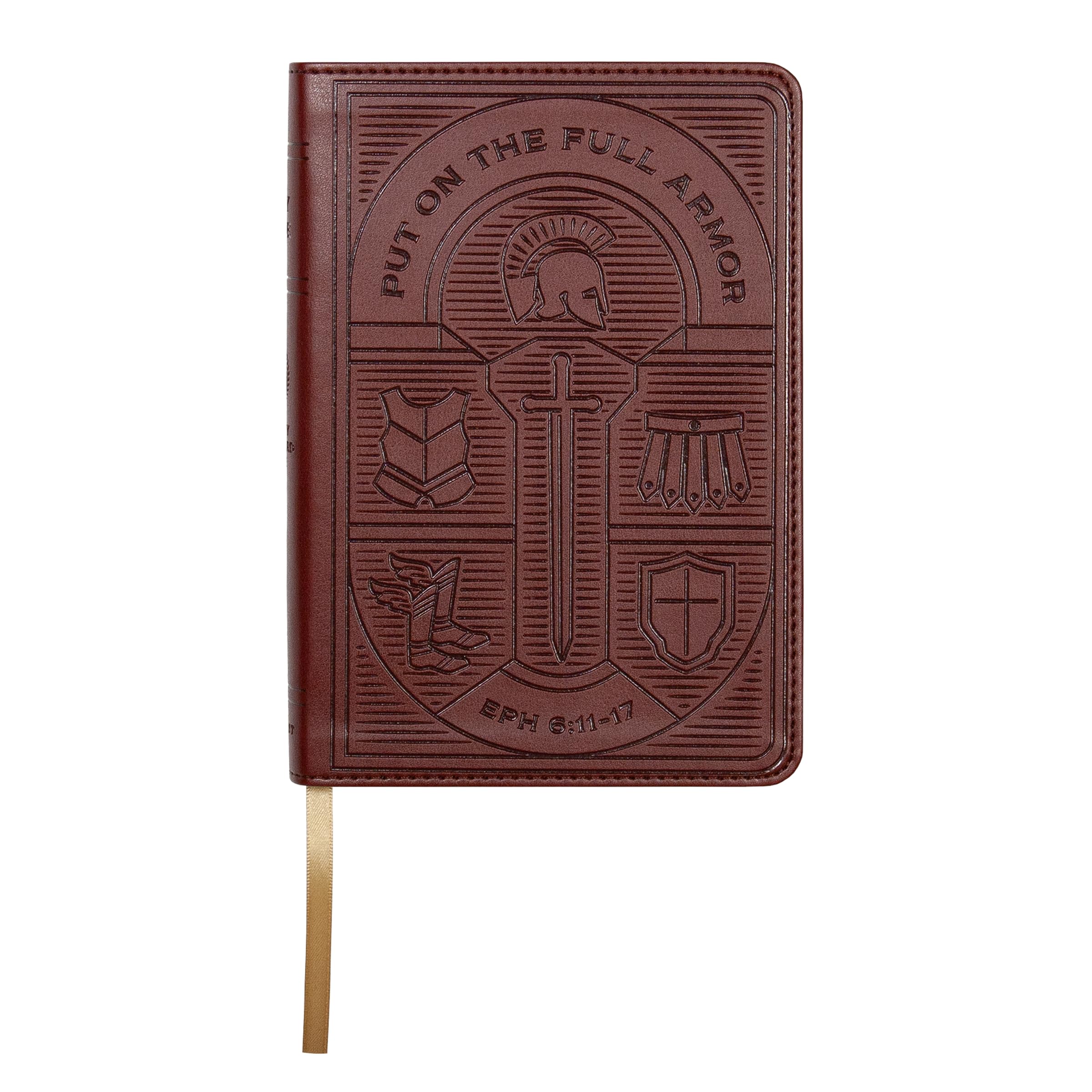 Legacy Standard Bible, Compact Edition - Paste-Down Brown Armor of God Faux Leather (LSB)