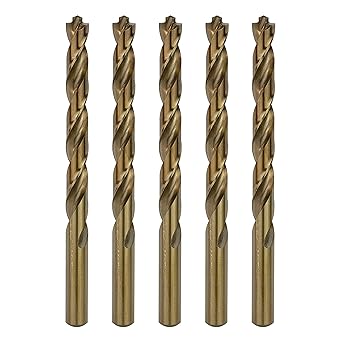 Sabre Tools 3/8 Inch Cobalt Drill Bits 5pcs Drill Bits for Metal, Premium M35 Cobalt Metal Drill Bit Set, Split Point Tip Cobalt Drill Bits Heavy-Duty Drill Bits for Steel, Hard Metal, Cast Iron