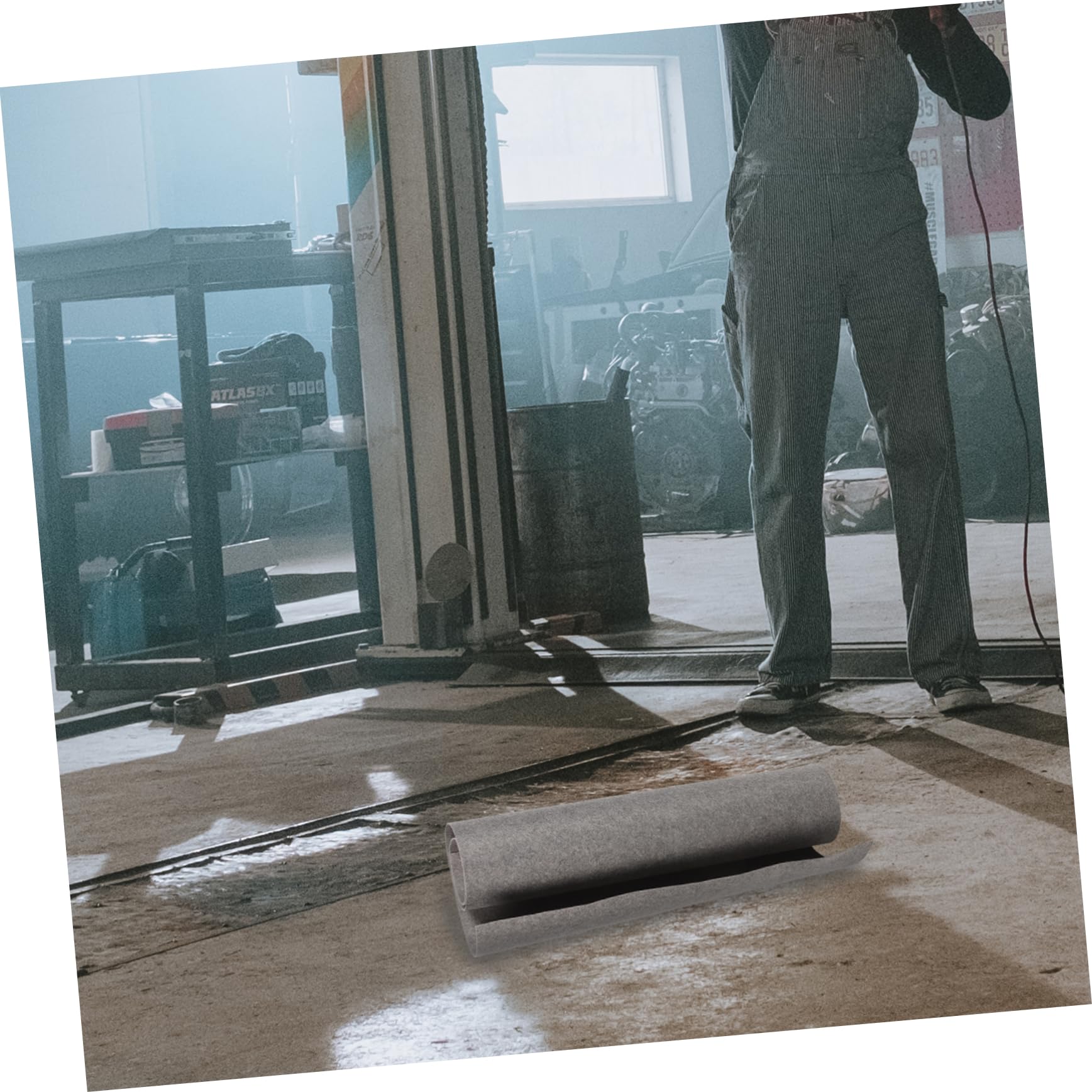 Cabilock Alfombrillas de Fieltro Absorbentes de Aceite para Garaje, Estera para Debajo del Coche, Gruesa y Antideslizante, Tamaño Mediano, Uso en Mantenimiento y Reparación Automotriz para Hombres