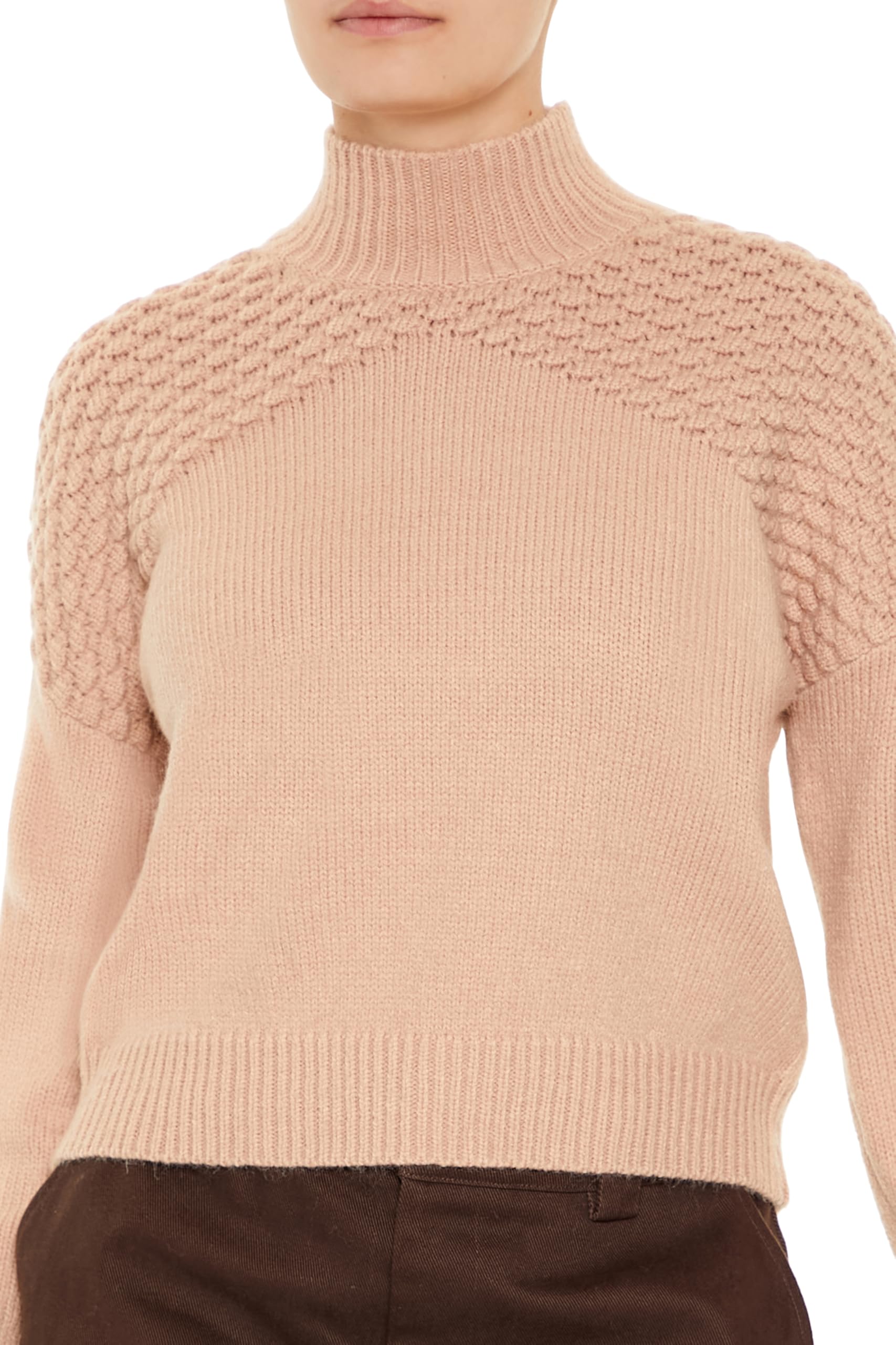 Forever 21 Maglione da donna testurizzato a collo alto