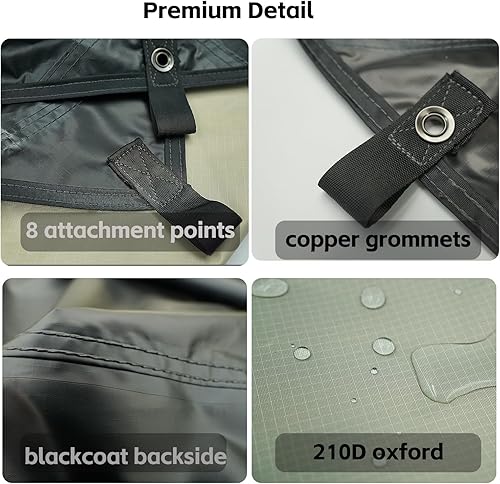 Miniatura 7 de Toldo para automóvil, camping, SUV, refugio solar, impermeable, universal, toldo anti-UV para furgoneta, caravana, camión, vehículo