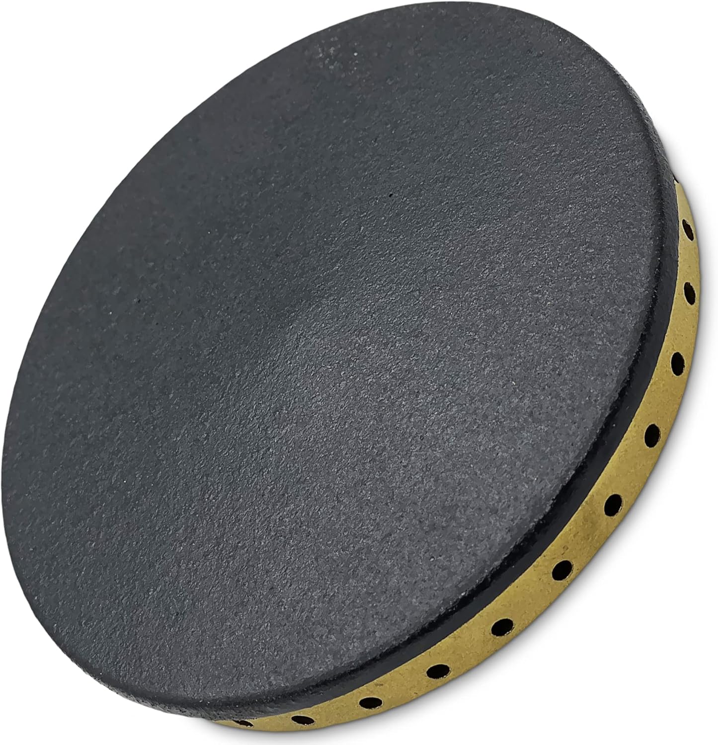 Upgraded Whole Parts Black Left Front Burner Cap (D) Part# PA080088 - Replacement and Compatible With Some Viking Ranges