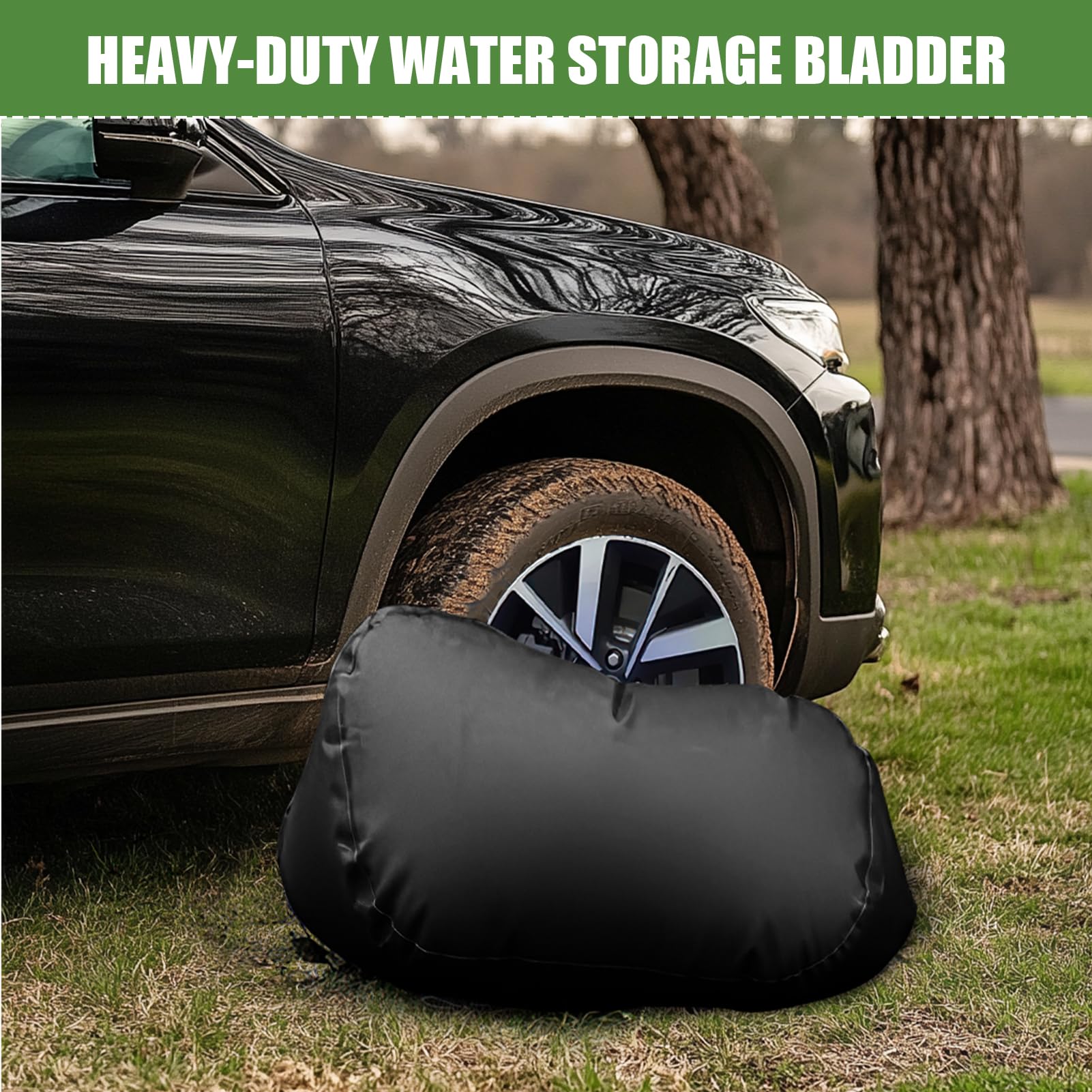 400L Wasserspeicher Blase 3/4 Auslass tragbar faltbar verdickt PVC Weichwassertank für Outdoor