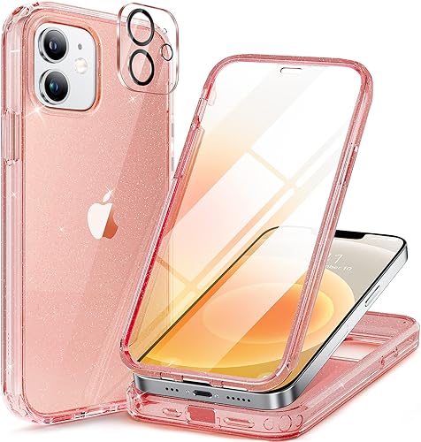 Miniatura 591 de Miracase Glass Series - Funda para iPhone 11 de 6.1 pulgadas, funda resistente de cuerpo completo mejorado con protector de pantalla de vidrio Negro