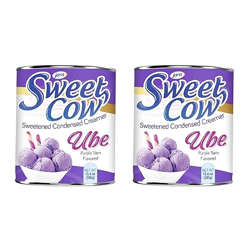 Jans Sweet Cow - Crema condensada endulzada Ube - 1340 oz ube paquete de 2