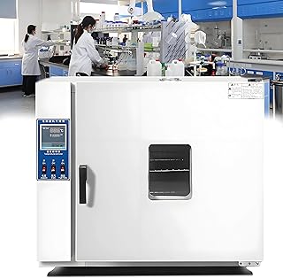 Vacuum Drying Oven, 16L/43L/70L Lab Drying and Heating Oven with Vacuum Gauge and Digital Controller, Working Environment Temperature: 50-280 ℃,GalvanizedLiner-43L