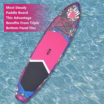 Inflatable Paddle Board 11′×32″×6″ Premium Stand Up Paddle Board with Accessories | Wide and Stable High Load SUP Paddleboard for Adults & Youth| Explore Fishing Yoga