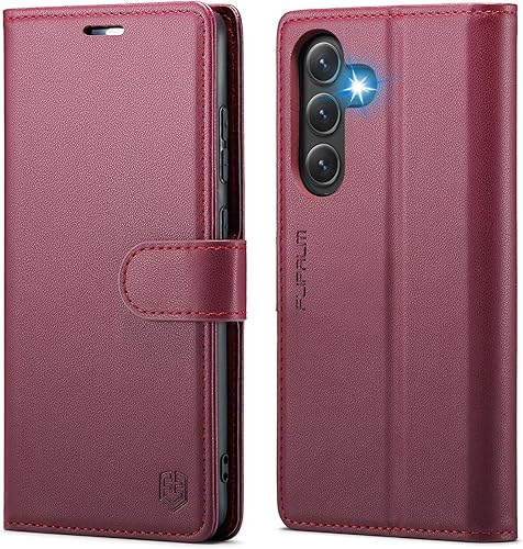 Miniatura 7 de FLIPALM Funda tipo cartera para Samsung Galaxy S23 FE con bloqueo RFID, soporte para tarjeta de crédito, de piel sintética, con función atril, funda