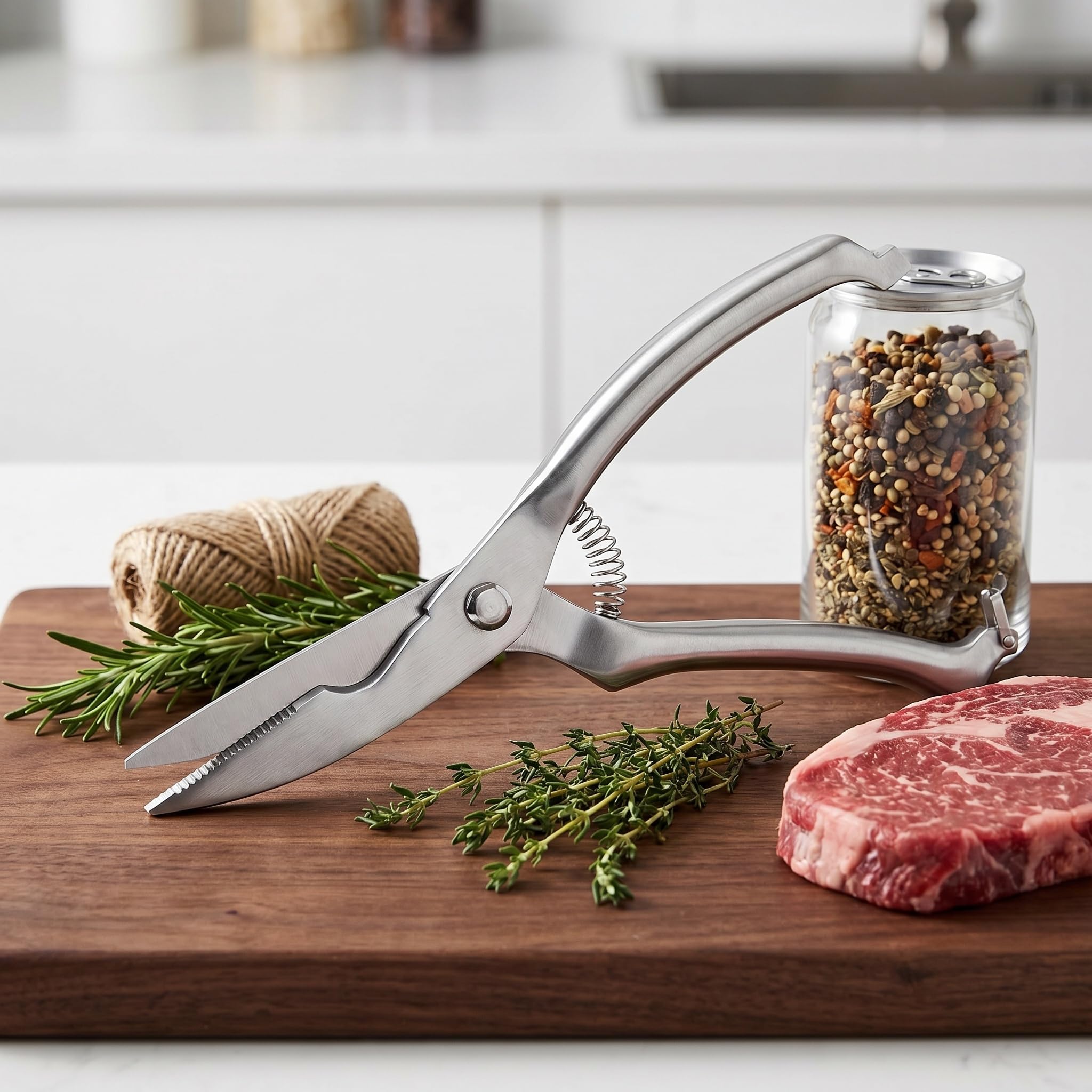 Tijeras De Cocina De Primera Calidad: Tijeras De Acero Inoxidable De Alta Resistencia para Aves, Pescado Y Carne. Tijeras Versátiles para Cocinar Que Facilitan El Corte.
