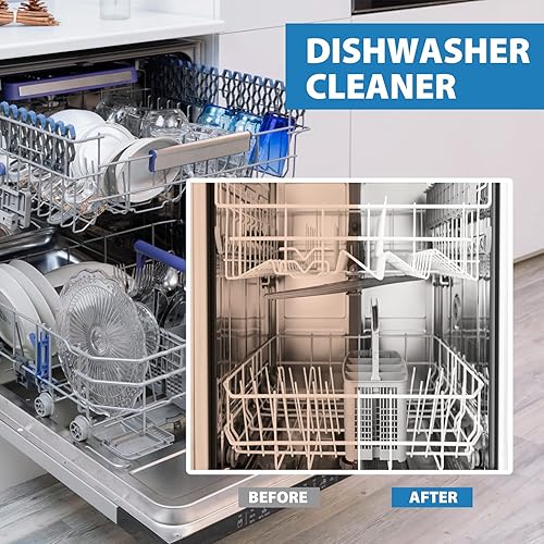 Miniatura 4 de 2 tabletas de lavavajillas, tabletas de limpieza de lavavajillas, tabletas limpiadoras de lavavajillas, limpiador de lavavajillas altamente