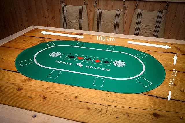 Foto 5 de 7 de XXL - Alfombrilla profesional de póquer de 100 x 60 cm + bolsa de transporte