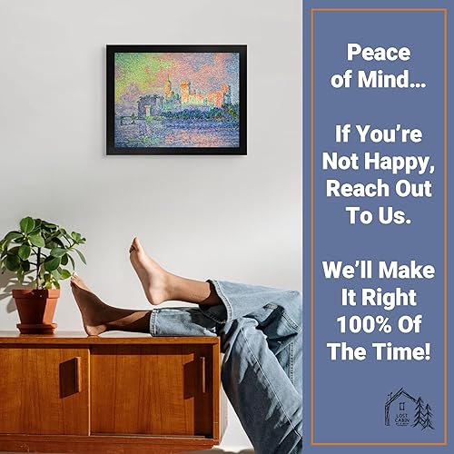 Miniatura 5 de Lost Cabin The Papal Palace Avignon por Paul Signac Impresión en marco biselado negro  Reproducción de pintura de obras de arte finas  Póster