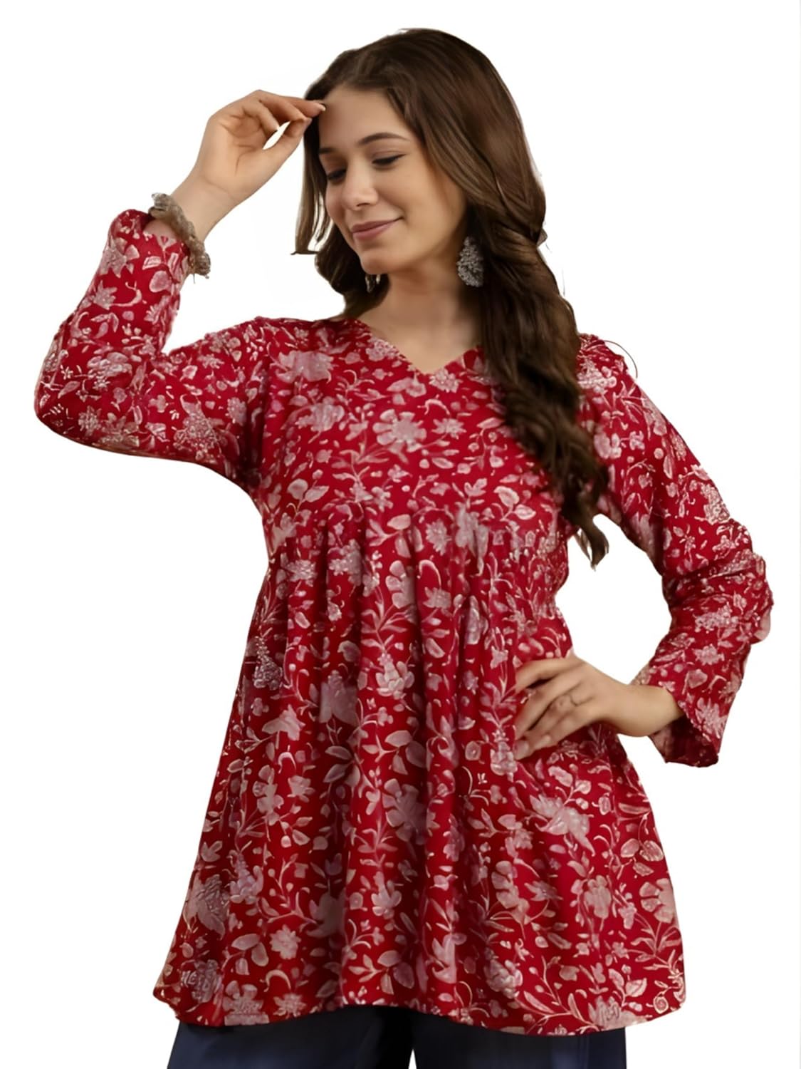 NG NIROMIKA Rayon Short Geather Women Top | Tunic for Jeans Short Kurti | Short Anarkali - Review, Price and Buying Guide