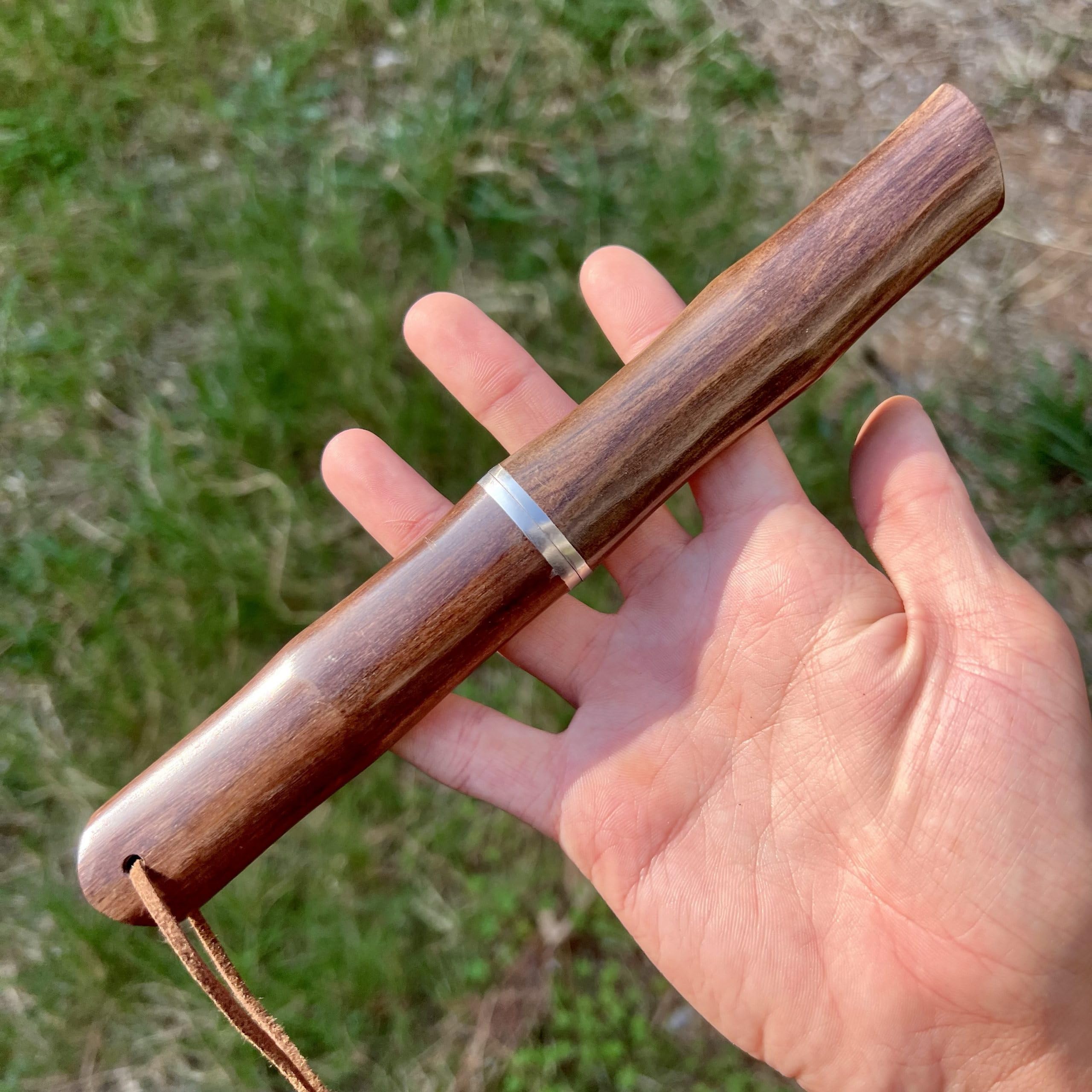 Couteau Damas Tanto Camping Lame Fixe Acier Damascus Style Japonais Manche Intégral Bois Collection Custom Cadeau Homme Suminagashi VG10 forge artisanat tranchant camping exterieur
